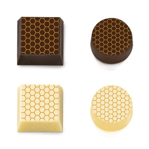 Chocolate World Transfers For Magnetic Moulds 135 x 275 mm Honeycomb
